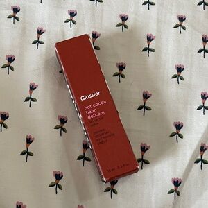 glossier hot cocoa balm dotcom brand new